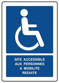 PMR - site accessible aux personnes à mobilité réduite