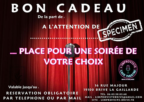 BON CADEAU - Limproviste de Brive