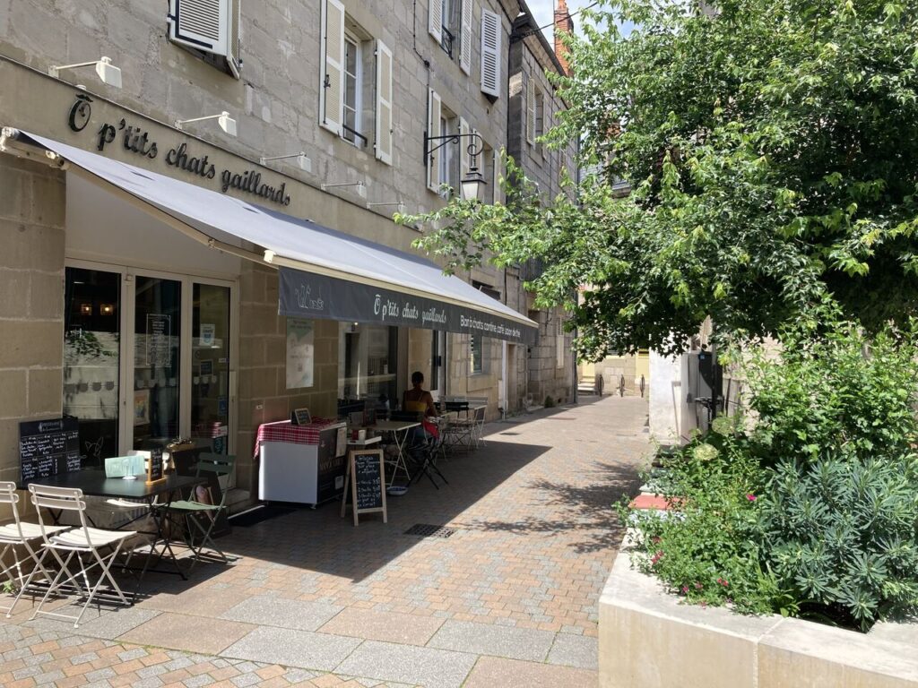 L’Improviste et Ô P’tits Chats Gaillards : un partenariat autour du partage et de la convivialité L’Improviste, votre nouveau café-théâtre à Brive-la-Gaillarde, s’associe à Ô P’tits Chats Gaillards, le bar à chats incontournable de la ville. Ce lieu unique, situé 26Bis Rue Gambetta, propose une expérience de ronronthérapie, idéale pour se détendre, savourer un repas fait maison ou même travailler dans une ambiance apaisante. À L’Improviste, nous partageons les mêmes valeurs de convivialité et de bien-être. Hélène, la fondatrice d’Ô P’tits Chats Gaillards, a été séduite par notre projet et c’est tout naturellement que ce partenariat est né. Ensemble, nous contribuons à dynamiser Brive avec des espaces dédiés à la culture, au partage et à la détente. Découvrez L’Improviste et Ô P’tits Chats Gaillards, deux lieux uniques où bien-être et plaisir se rencontrent !