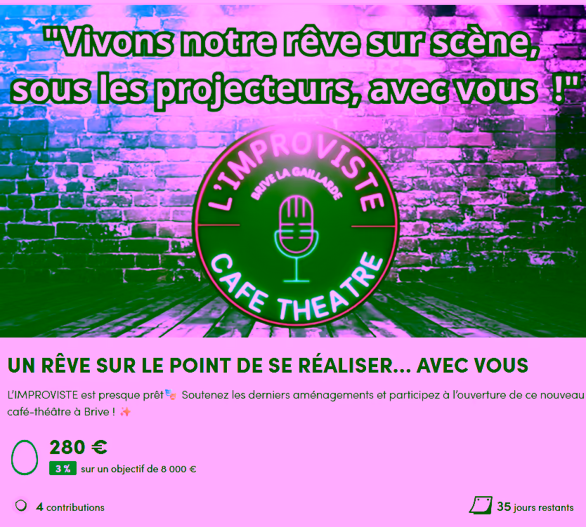 Campagne ulule - L'improviste de Brive