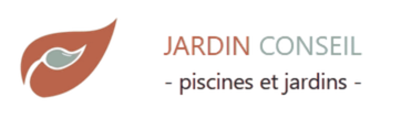 Logo et titre de Jardin Conseil - terracota et vert sauge