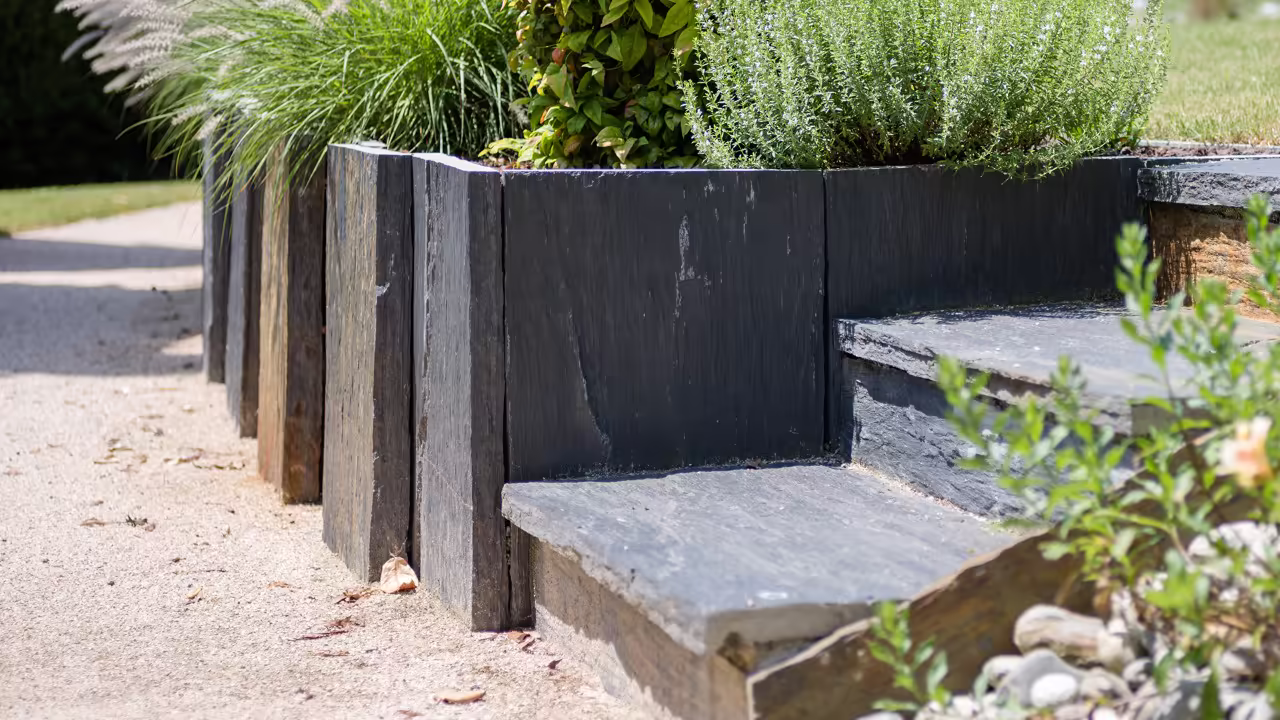 mur de soutènement tuile - soutien de terre