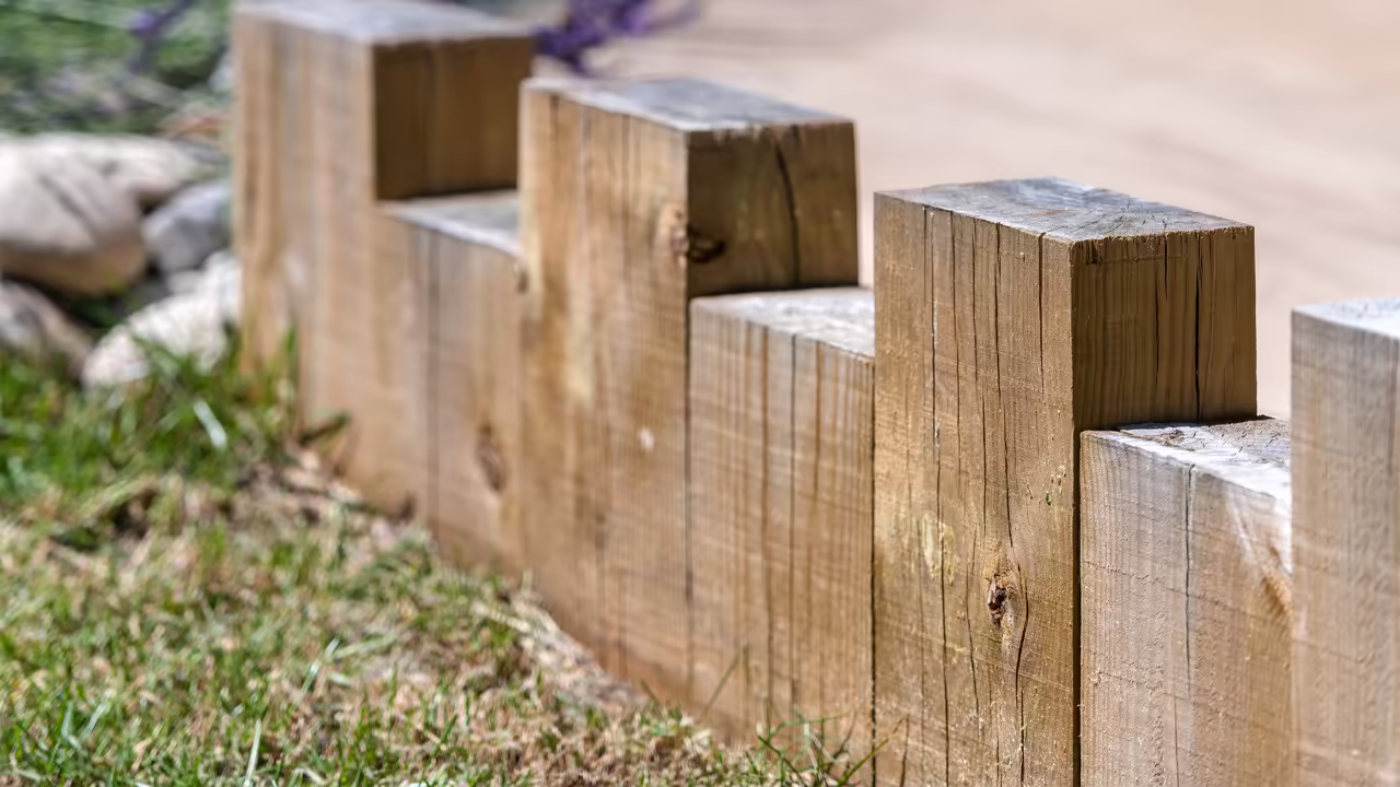 mur de soutènement - soutien de terre bois