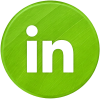 reseaux sociaux vert linkedin